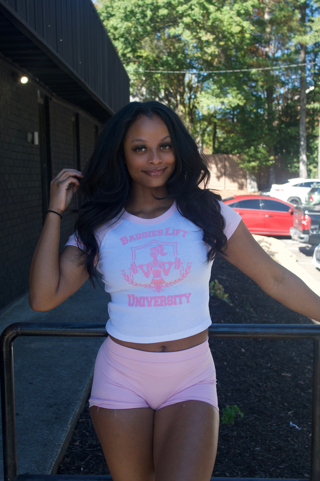 Baddies Lift University Baby Tee